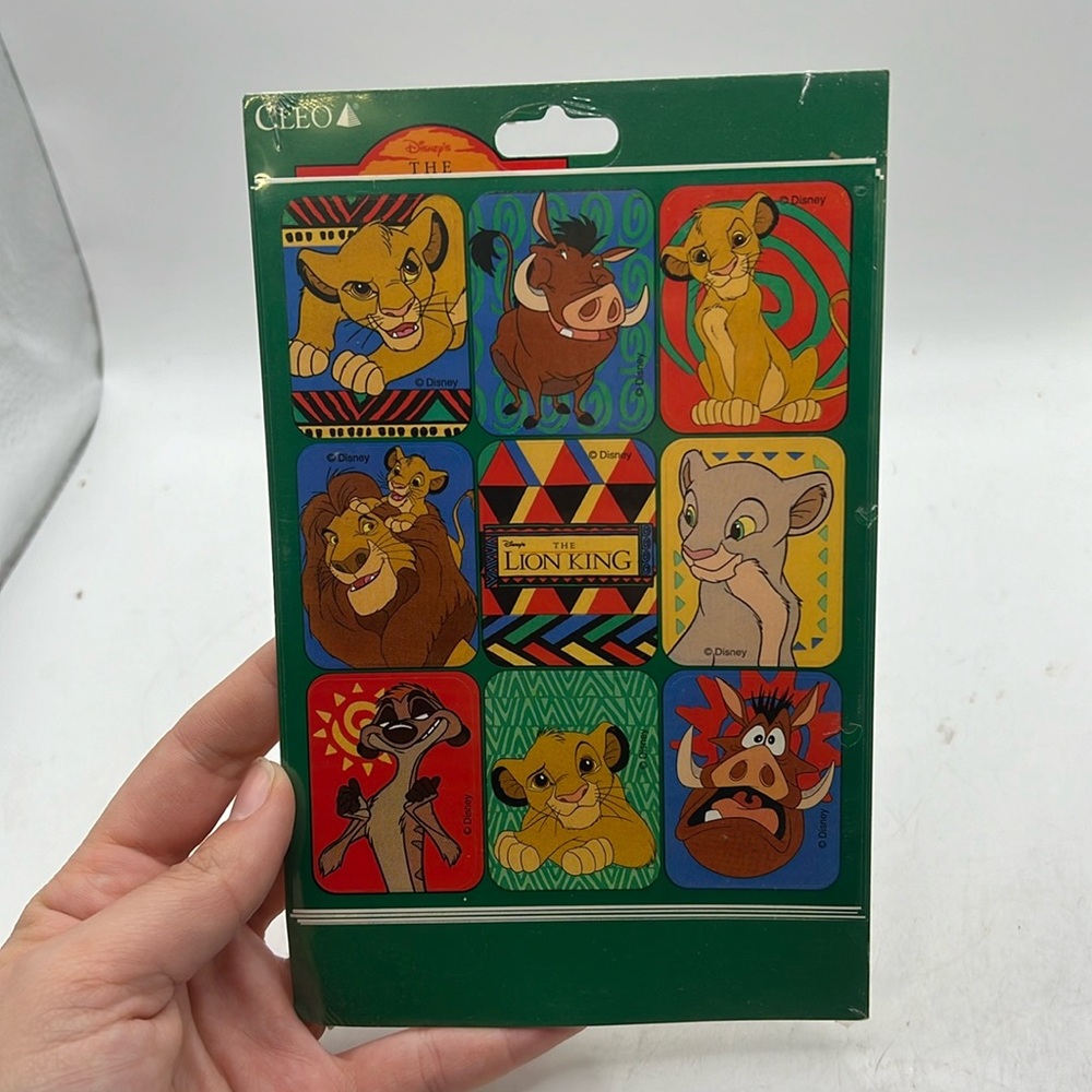 Vintage NWT Sealed Cleo The Lion King Stickers Simba Nala Mufasa Collectible USA